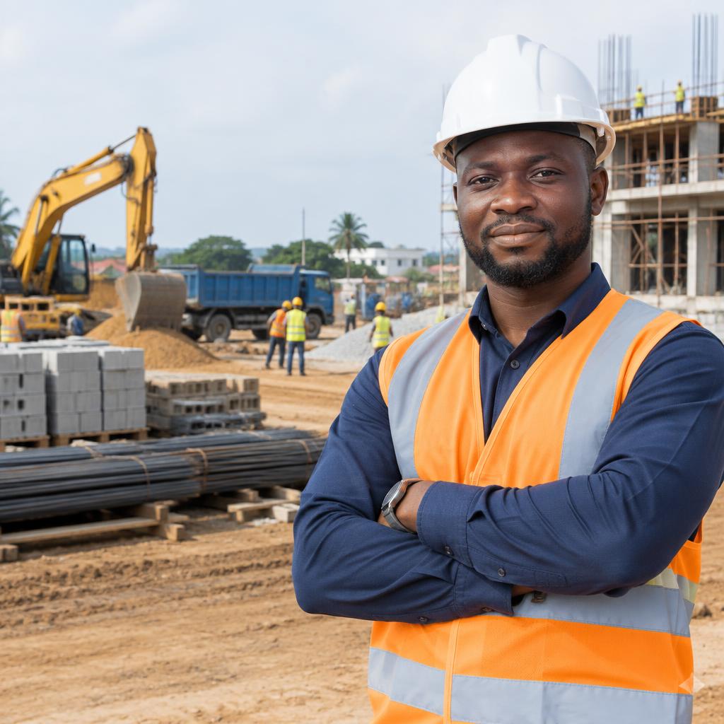 Professionnel du BTP sur un chantier